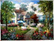 花园景油画  欧式油画 042