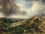 约翰·康斯特布尔 英国乡村风景油画 195