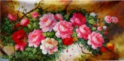 牡丹花油画 大芬村油画 中国风格油画 096