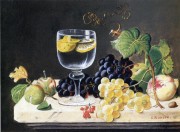 古典水果静物油画 餐厅油画 021