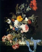古典花卉油画 欧式油画 餐厅油画121