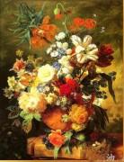 古典花卉油画 欧式油画 餐厅油画158