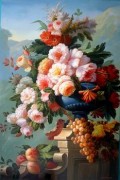 古典花卉油画 欧式油画 餐厅油画128
