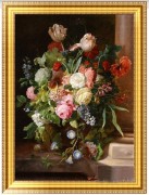 古典花卉油画 欧式油画 餐厅油画160