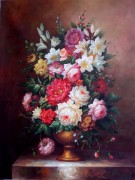 古典花卉油画 欧式油画 餐厅油画138