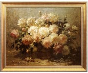 古典花卉油画 欧式油画 餐厅油画146