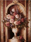 古典花卉油画 欧式油画 餐厅油画150