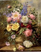 古典花卉油画 欧式油画 餐厅油画132