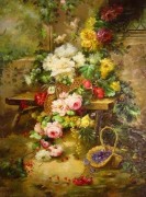 古典花卉油画 欧式油画 餐厅油画137