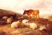 羊油画 动物油画 手绘油画 019