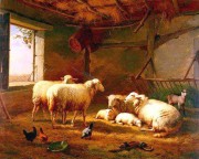 羊油画 动物油画 手绘油画 022