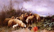 羊油画 动物油画 手绘油画 026
