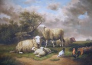 羊油画 动物油画 手绘油画 005