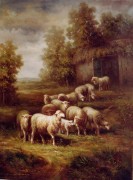 羊油画 动物油画 手绘油画 006