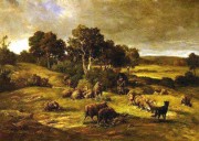 羊油画 动物油画 手绘油画 024
