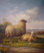 羊油画 动物油画 手绘油画 032