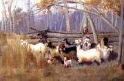 羊油画 动物油画 手绘油画 029