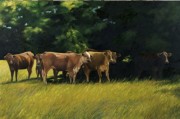 牛 动物油画 003