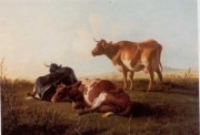 牛 动物油画 021
