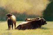 牛 动物油画 004
