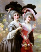 欧洲美女油画 古典人物油画 089