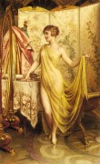 欧洲美女油画 古典人物油画 0194