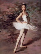 芭蕾舞人物油画 跳舞 舞蹈 油画 051