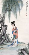 中国工笔人物油画 仕女图 051