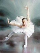 芭蕾舞人物油画 跳舞 舞蹈 油画 029