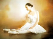 芭蕾舞人物油画 跳舞 舞蹈 油画 038