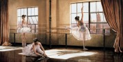 舞蹈人物 芭蕾油画 0074