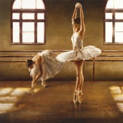 舞蹈人物 芭蕾油画 083