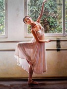 舞蹈人物 芭蕾油画 096