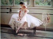舞蹈人物 芭蕾油画 166