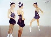 舞蹈人物 芭蕾油画 143