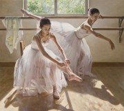 舞蹈人物 芭蕾油画 137