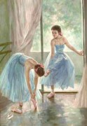 舞蹈人物 芭蕾油画 108