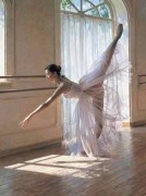 舞蹈人物 芭蕾油画 105