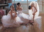 舞蹈人物 芭蕾油画 130