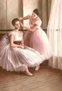 舞蹈人物 芭蕾油画 107