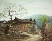 印象风景油画 中国风格油画283