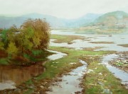 印象风景油画 中国风格油画285