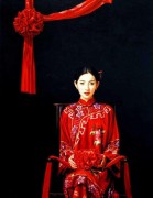 中国新娘 中国人物油画 076