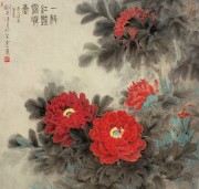 工笔花鸟油画  中国风格油画066