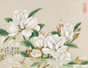 工笔花鸟油画  中国风格油画073