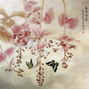 工笔花鸟油画  中国风格油画045