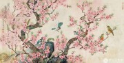 工笔花鸟油画  中国风格油画075