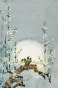 工笔花鸟油画  中国风格油画076