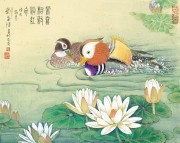 工笔花鸟油画  中国风格油画074
