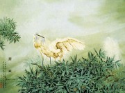 工笔花鸟油画 中国风格油画 124